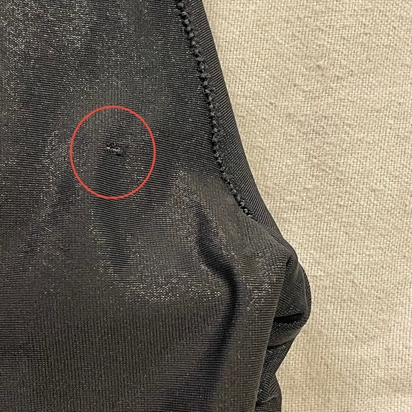 SPANX Faux Leather Stripe Legging in Very Black White - Picture 7 of 10